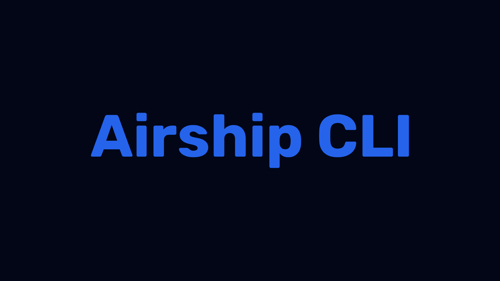 Airship CLI-image